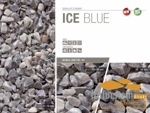 Marmorsplitt Ziersplitt Ice Blue