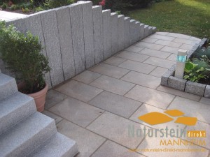 Granit Terrassenplatten Sun Gelb