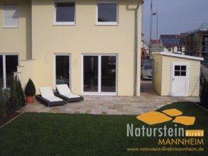 Quarzit Terrassenplatten Giallo