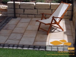 Sandstein Terrassenplatten Lemon Mint