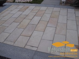 Sandstein Terrassenplatten Lemon Mint