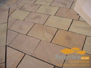 Sandstein Terrassenplatten Mandala