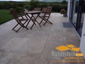 Travertin Terrassenplatten Noce Royal