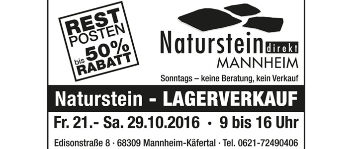 LAGERVERKAUF mit bis zu 50% Rabatt auf Restposten